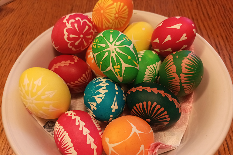Velikonoční vajíčka hotová