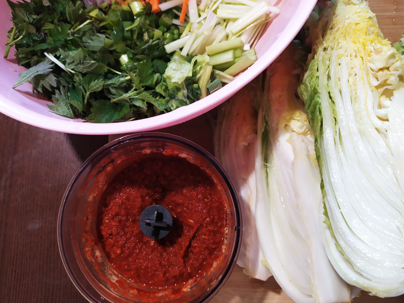 recept na kimči - kimčchi pasta na nakládání
